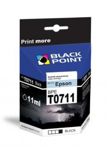 Black Point patron BPET0711 (Epson T0711) fekete