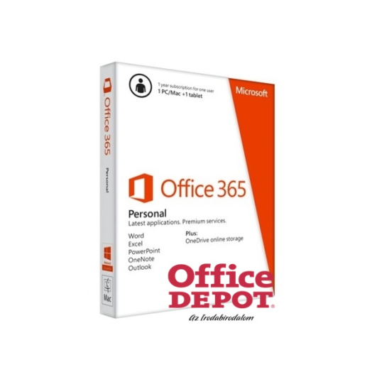 Microsoft Office 365 Personal ENG 1 Felhasználó 1 év dobozos irodai programcsomag szoftver