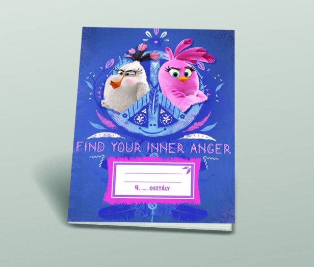 Iskolai füzet, 4.oszt. vonalas [21-32], A5, 32 lap, ANGRY BIRDS MOVIE - Find your inner anger