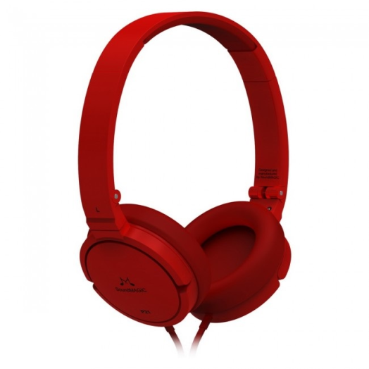 SoundMAGIC P21 On-Ear fejhallgató, piros