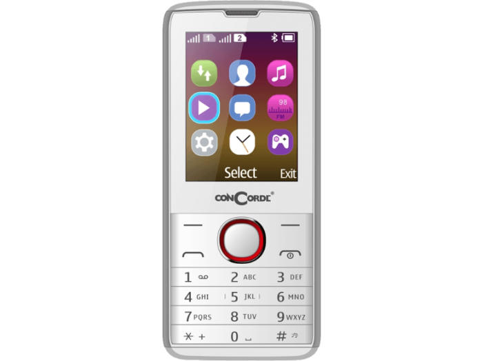 EasyPhone 10 fehér kártyafüggetlen mobiltelefon