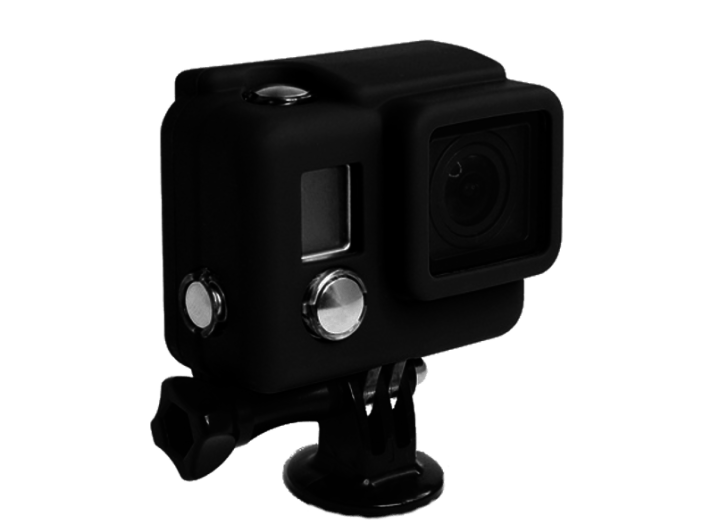 Gumírozott szilikon védőtok GoPro Hero3/3+/4-es kamerához fekete