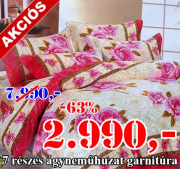 7 részes ágyneműhuzat most csak: 2.990,-