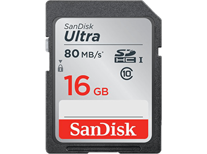 139766 sdhc ultra 16GB 80MB/s, class 10, memóriakártya, fekete