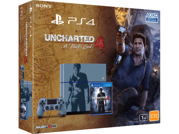 PS4 1TB + UNCHARTED 4 LIMITED ED