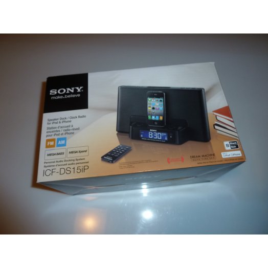 DEMO Sony - ICF-DS15iP iPhone/iPod rádiós ébresztőóra és kihangosító - Fekete