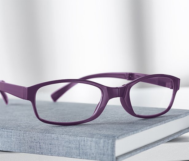 Összehajtható olvasószemüveg, lila