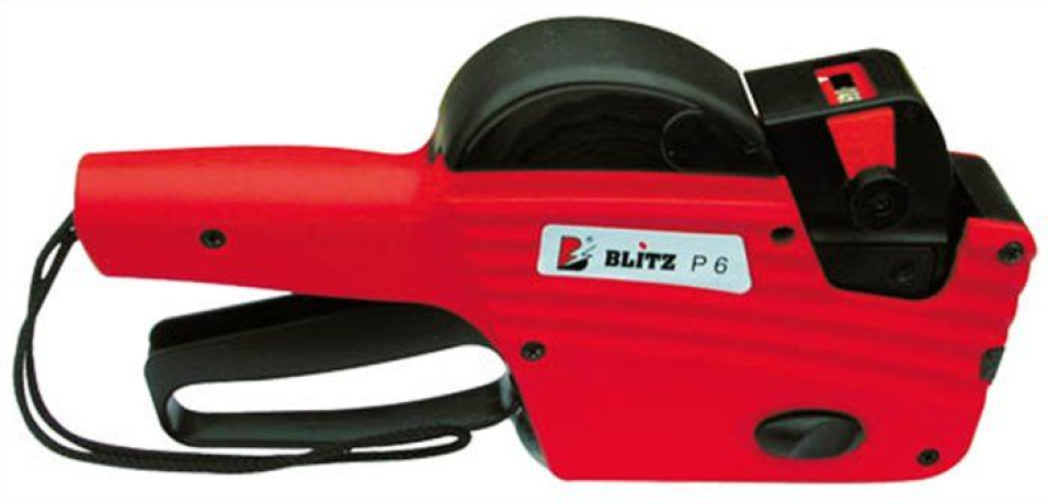 Blitz P6 árazógép 1 soros 6 karakteres piros