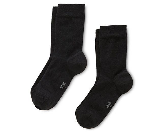 Női zokni micromodal®-lal, 2 pár, fekete