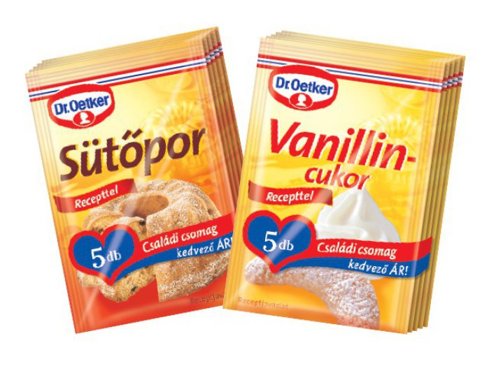 Dr.Oetker vanillincukor vagy sütőpor családi csomag