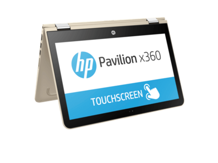 Pavilion x360 arany notebook X5C61EA (13,3" Full HD IPS/Core i5/8GB/500GB + 8GB SSHD/Windows 10)