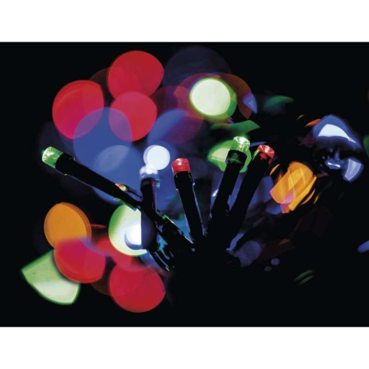 Emos karácsonyi fényfüzér 8m, 80led,ip44, időzítő, színes