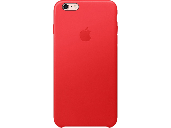 iPhone 6S Plus bőr tok piros