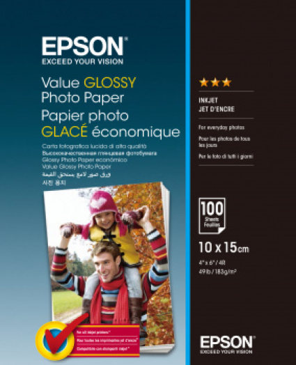 Epson 10x15 fényes 100L 183g fotópapír
