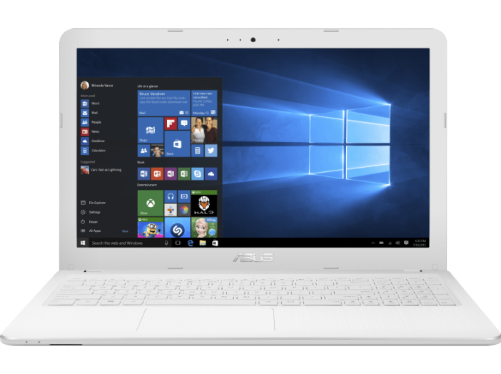 X540LJ-XX583T fehér notebook (15,6"/Core i3/4GB/1TB/920M 2GB VGA/Windows 10)