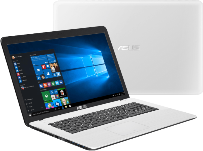 X751SV-TY007T fehér notebook (17,3"/Pentium/4GB/1TB HDD/920M 1GB VGA/Windows 10)