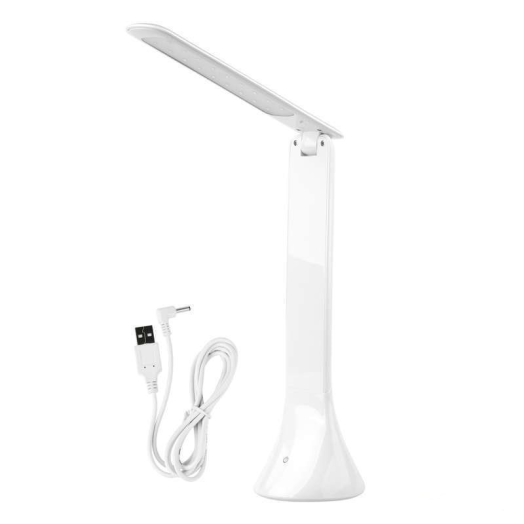 EMOS LED USB asztali lámpa, ak hordozható, fehér
