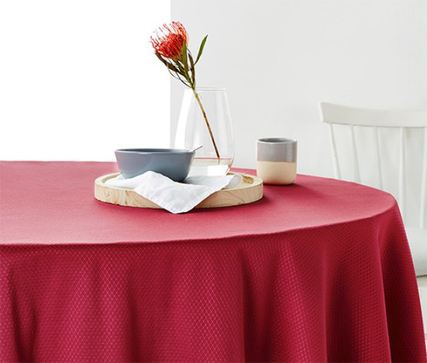 Jacquard asztalterítő, piros, 160x220 cm