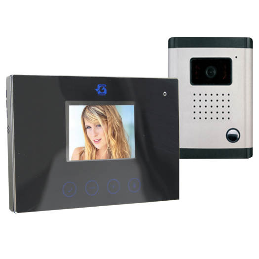SZÍNES VIDEO KAPUTELEFON 3,5˝ LCD   KIJELZŐVEL, DF-629TS+OUT9  (270800)
