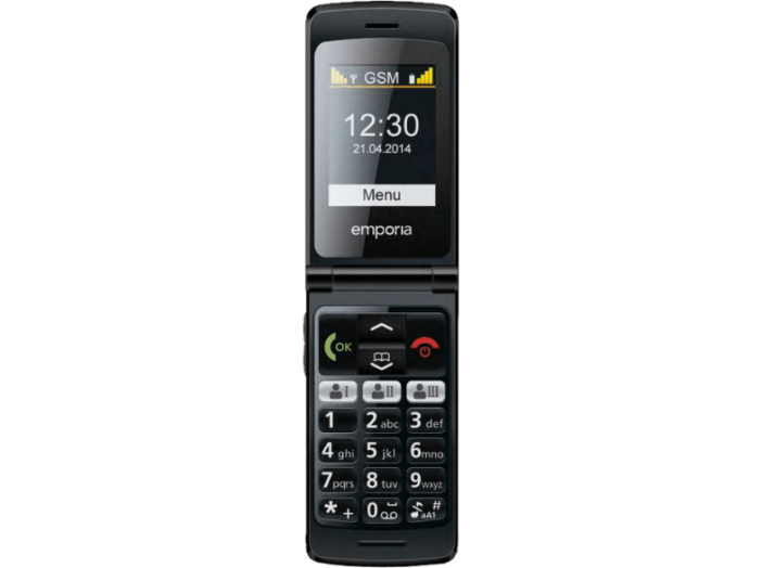 F220 Flipbasic fekete mobiltelefon
