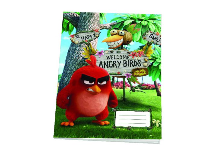 Iskolai füzet, kockás [87-32], A4, 32 lap, ANGRY BIRDS MOVIE