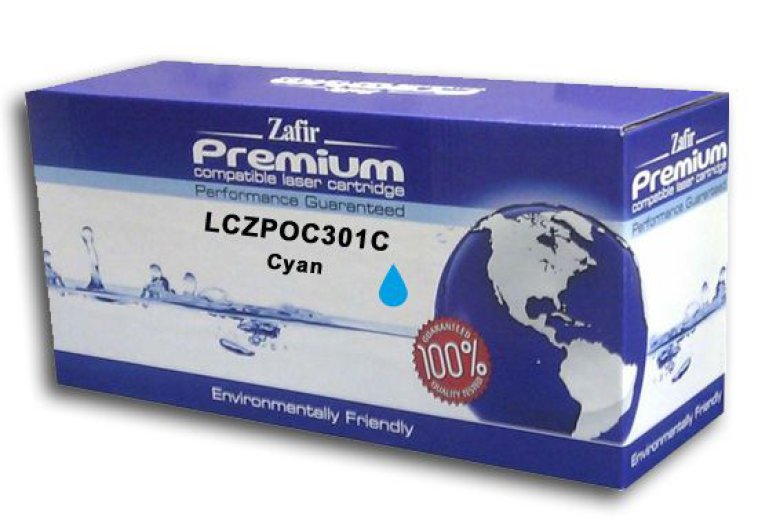 Zafír toner LCZPOC301C (OKI 44973535/C301/C321) kék