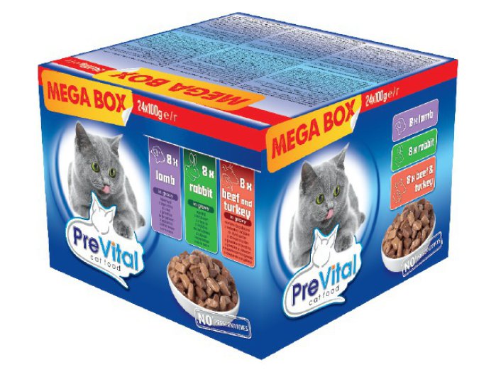 PreVital alutasakos macskaeledel megabox