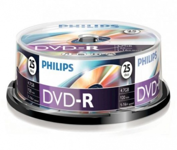 Philips DVD-R47CB*25 cake-box