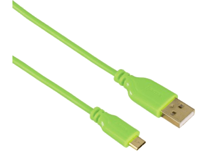 Micro USB zöld adatkábel 0,75m (135702)