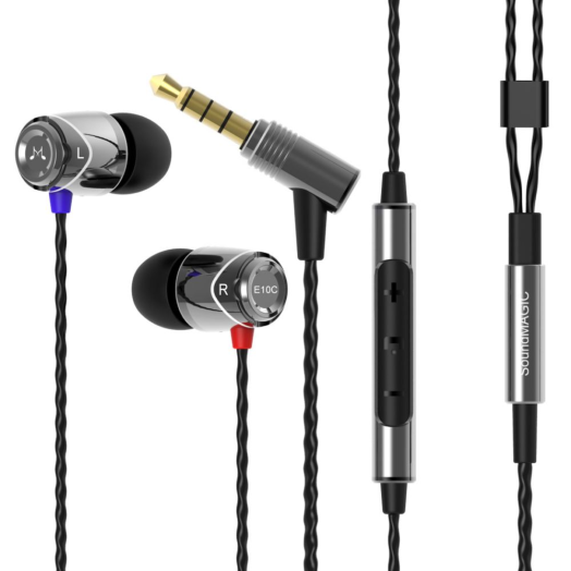 SoundMAGIC E10C ezüst-fekete headset hangerőszabályzóval