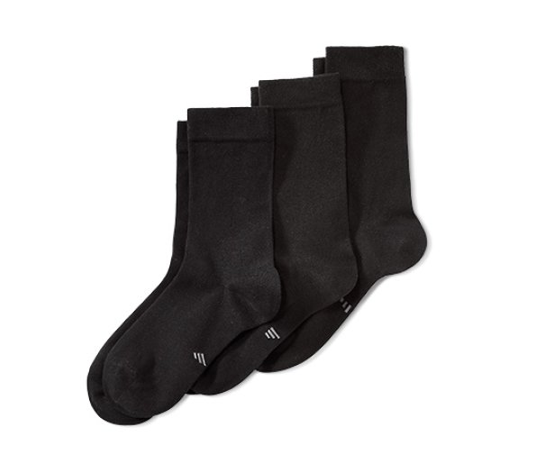 3 női zokni szettben, fekete