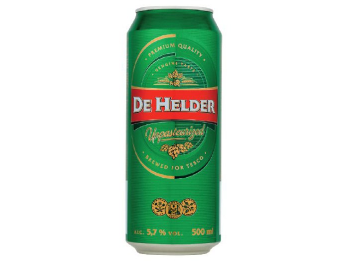 De Helder dobozos pasztőrözetlen világos sör