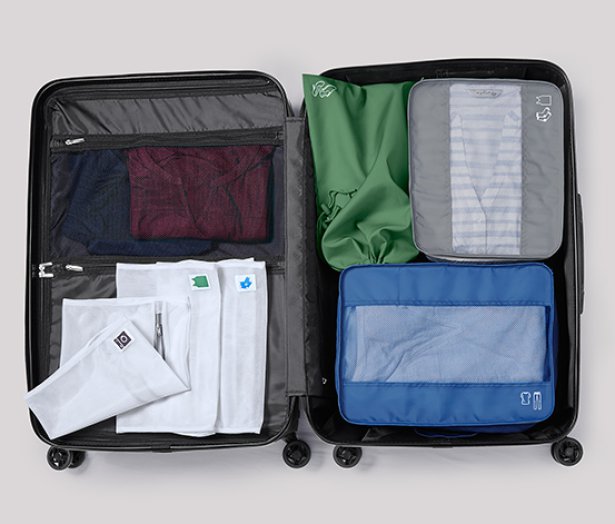 3 rendszerező táska utazáshoz szettben