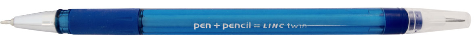 Linc Twin golyóstoll+ceruza 2in1 kék test/kék betét