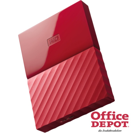 Western Digital My Passport WDBYNN0010BRD 2,5" 1TB USB3.0 piros külső winchester