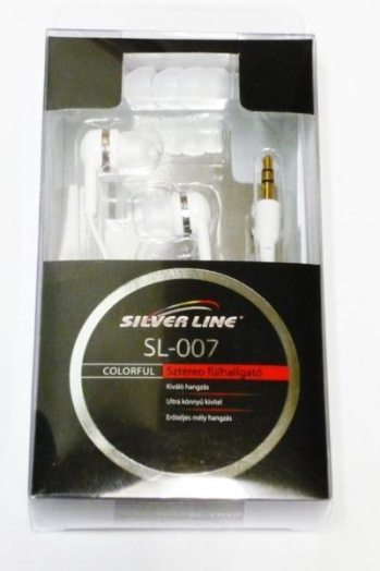 Silverline SL-007 fülhallgató fehér