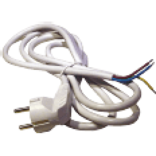 S14315 FLEXO 3X1,0 H05VV-F 5m fehér szerelt kábel