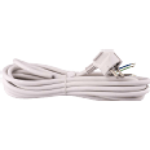 S14325 FLEXO 3X1,5 H05VV-F 5m fehér szerelt kábel