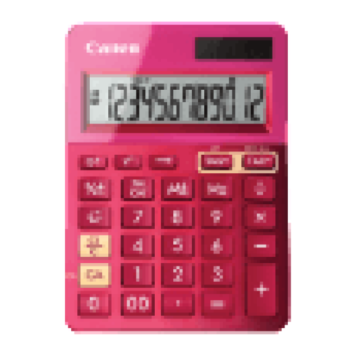 LS-123K számológép, metálfényű pink