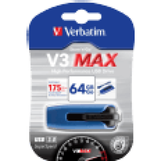 V3 Max 64 GB USB 3.0 pendrive kék-fekete