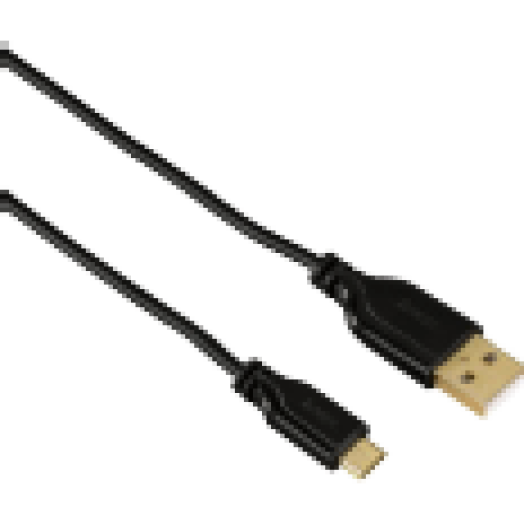 Micro USB fekete adatkábel 0,75m (135700)