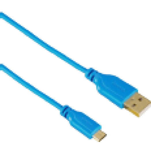 Micro USB kék adatkábel 0,75m (135701)
