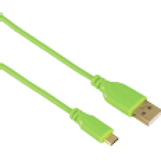 Micro USB zöld adatkábel 0,75m (135702)