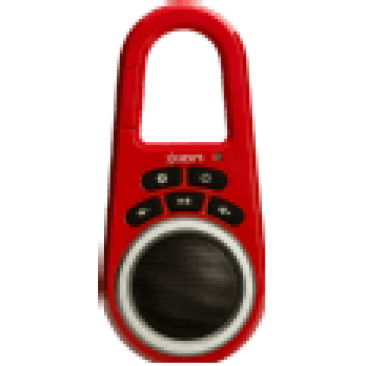 Clipster csíptethető mobil bluetooth hangszóró, piros
