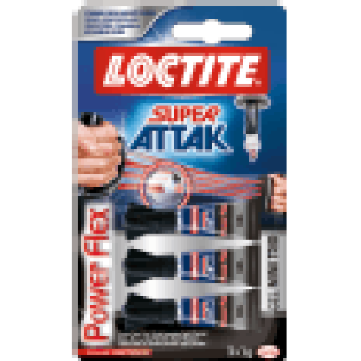 H1880803 Loctite Super Attack Power Flex mini trio gél, 3x1g