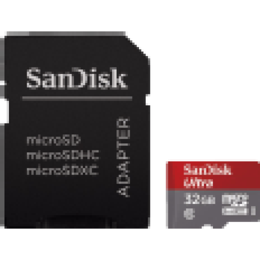 microSDHC 32GB Ultra Class10 UHS-I, 80MB/s + Adapter + Android app. (139727)