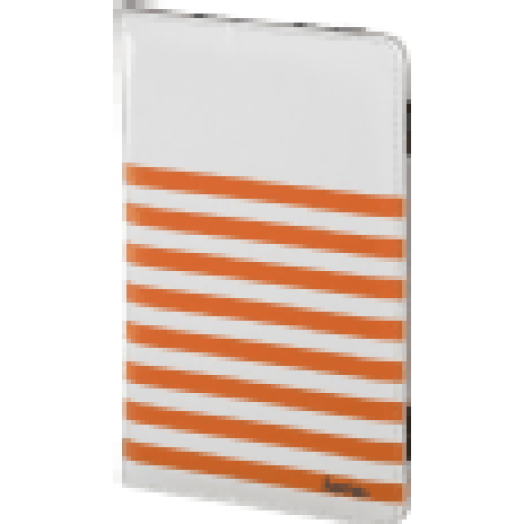 Stripe fehér-narancs univerzális tablet tok 7-8"