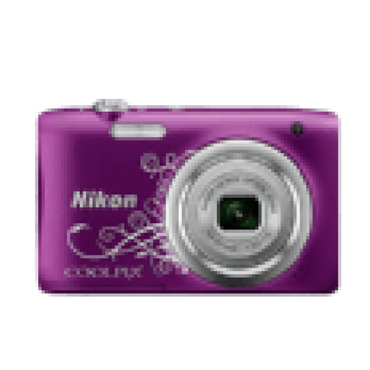 Coolpix A100 Line Art lila digitális fényképezőgép