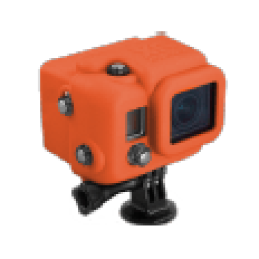 Gumírozott szilikon védőtok GoPro Hero3/3+/4-es kamerához narancs