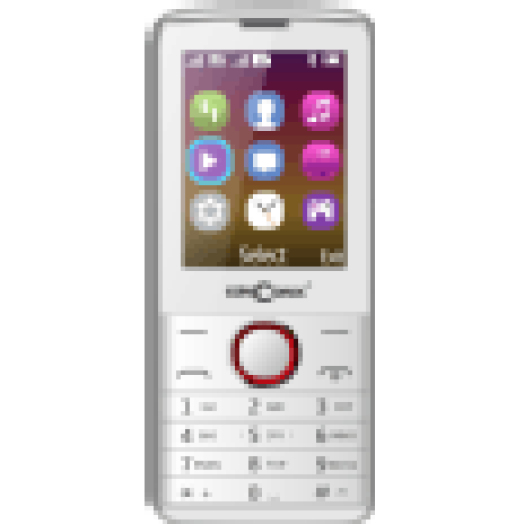 EasyPhone 10 fehér kártyafüggetlen mobiltelefon
